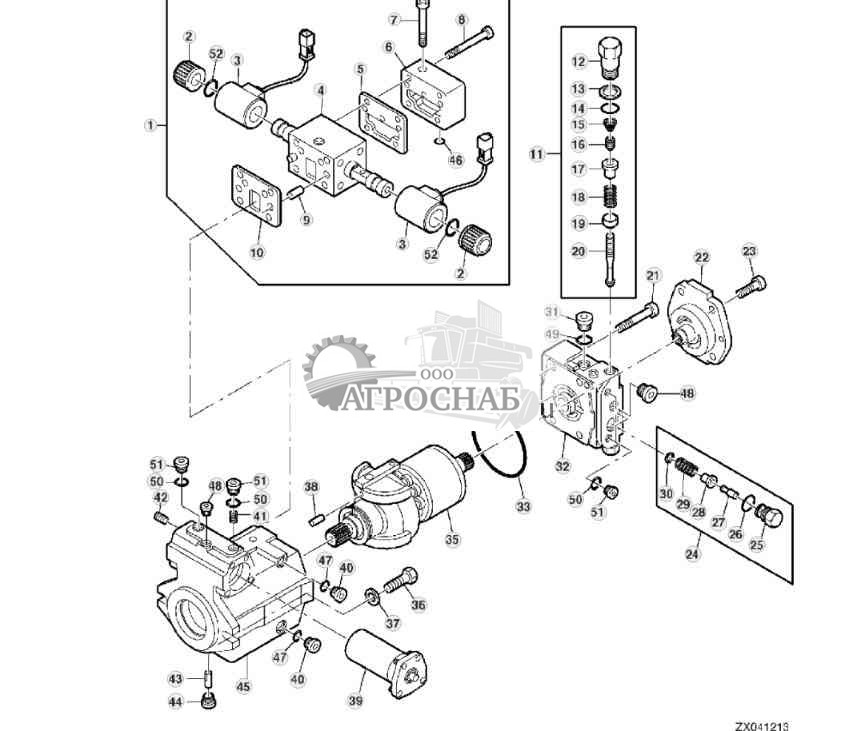 Детали, аксиально-поршневой насос 45 см? 